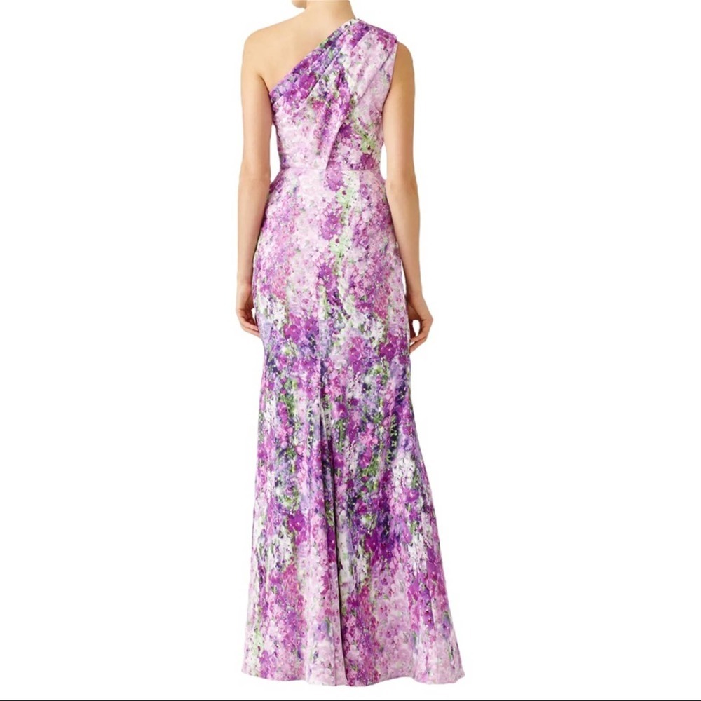 Bradgley Mischa  purple orchid gown one shoulder dress - Picture 4 of 4